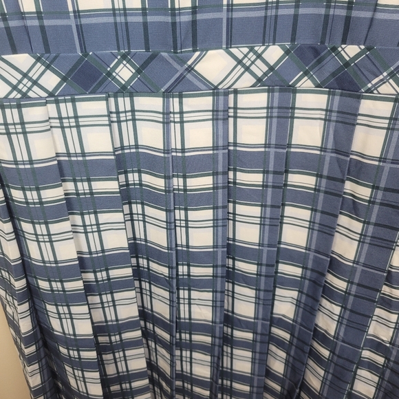 Tory Burch Sport Sleeveless Blue Plaid Pleated Golf Dress size XL - Picture 7 of 13